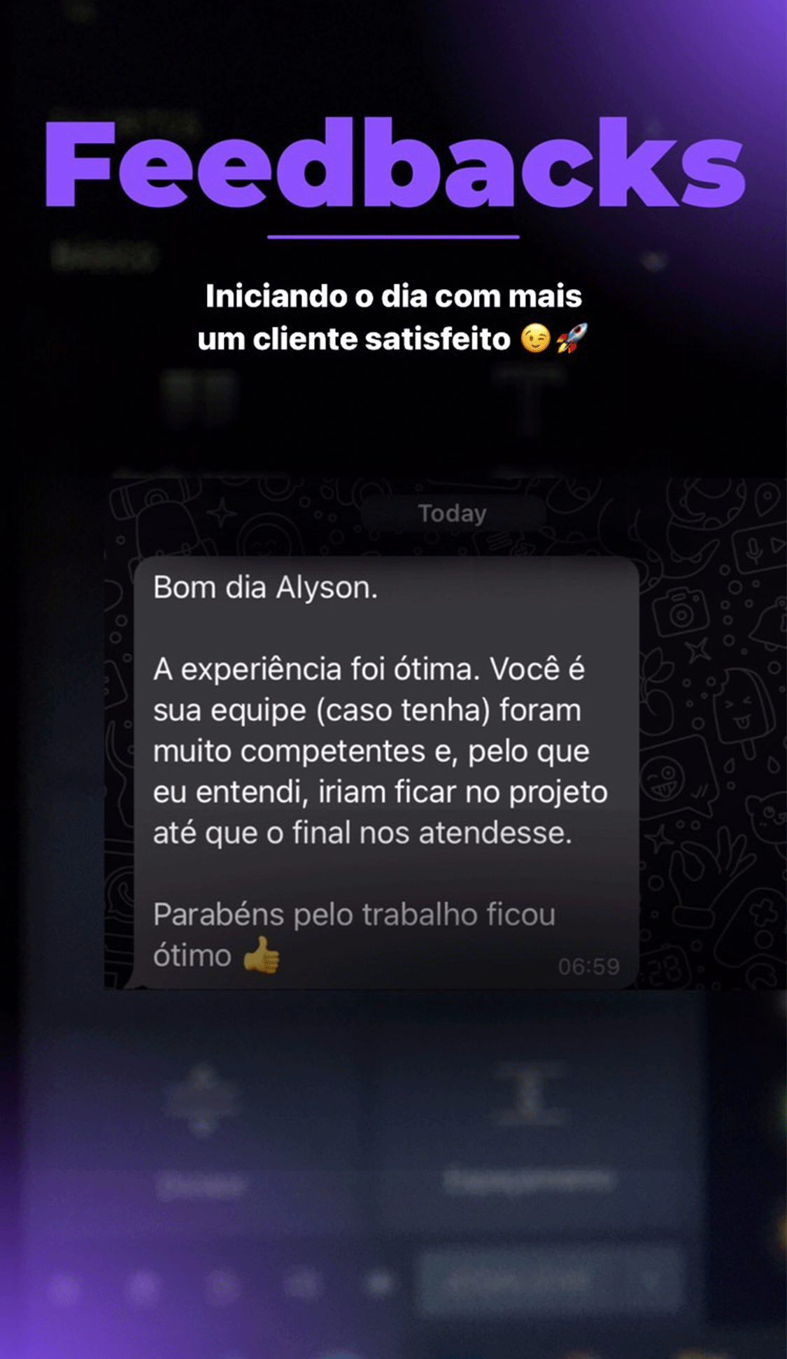 Prova social Clube dos Bichos