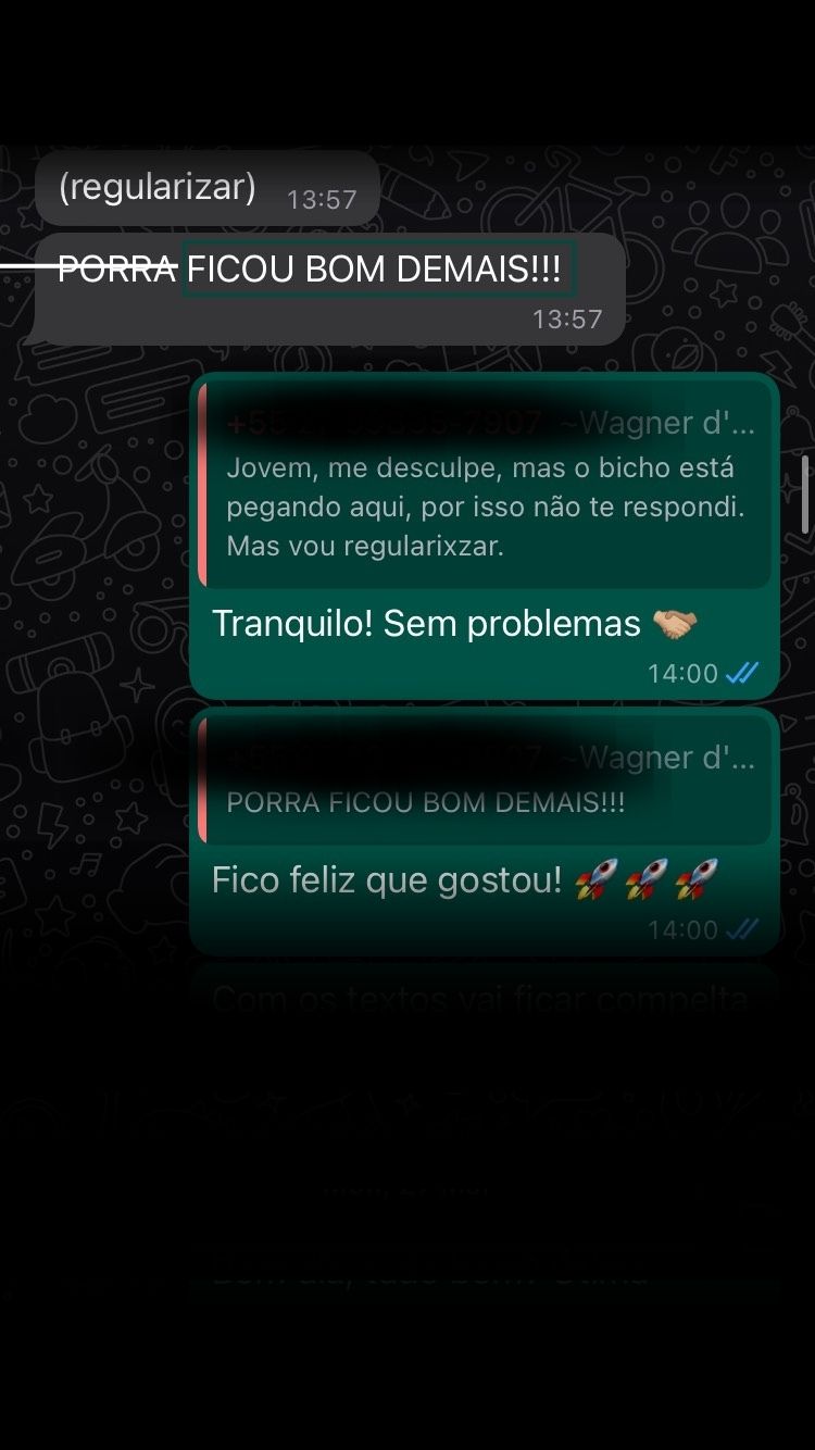 Prova social Infoproduto a Fera do Project